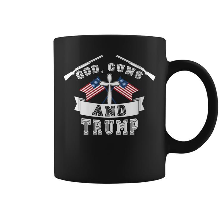 God Guns And Trump Us President Election Donald Trump 2024 Coffee Mug