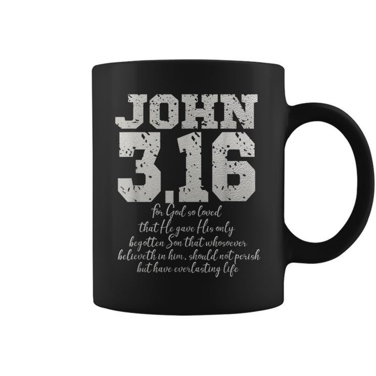 For God So Loved The World John 316 Bible Verse Christian Coffee Mug