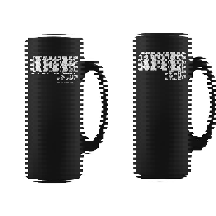 Godfather Est 2024 Father's Day God Dad Announcement Reveal Coffee Mug