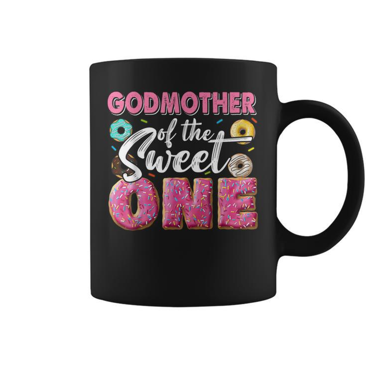Godmother Of Sweet One 1St Bday Party Matching Family Donut Coffee Mug