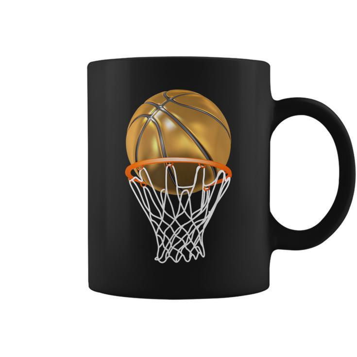 Gold Basketball Trophy Mvp Graphic For Boys Coffee Mug