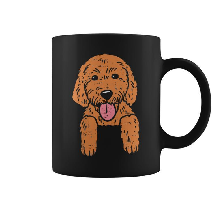 Goldendoodle Pocket Cute Dog Pet Lover Owner Women Coffee Mug