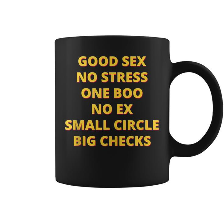 Good Sex No Stress One Boo No Ex Coffee Mug