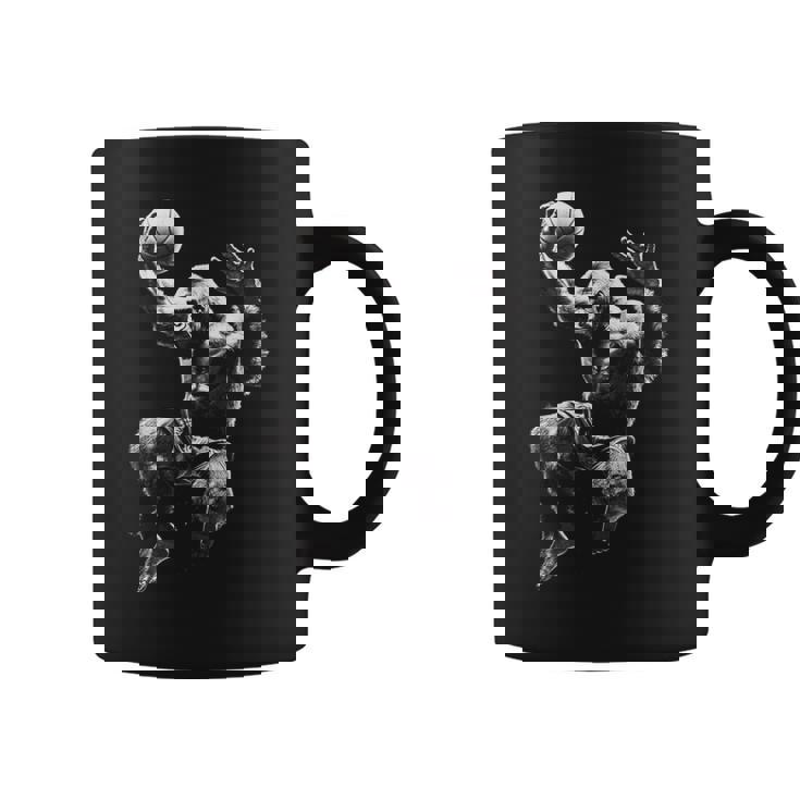 Gorilla Playing Basketball Gorilla Basketball Player Coffee Mug