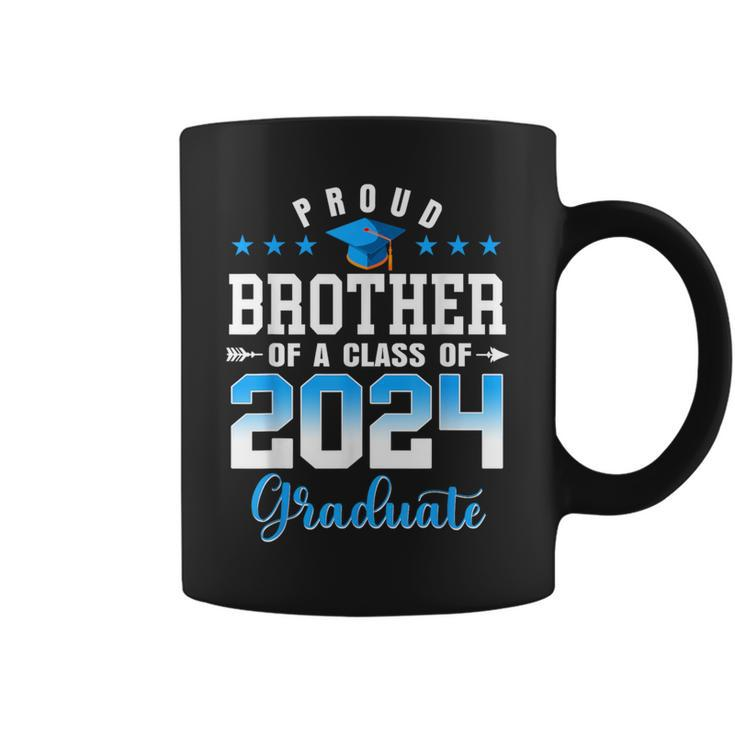 Graduation 2024 Proud Brother Of A Class Of 2024 Graduate Coffee Mug