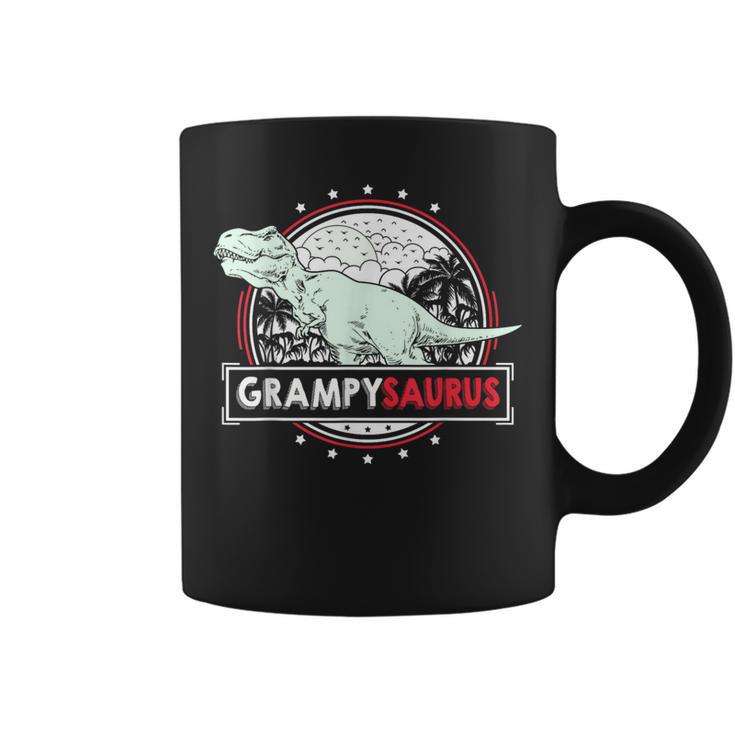 Grampysaurus For Grampy Fathers Day T Rex Dinosaur Coffee Mug