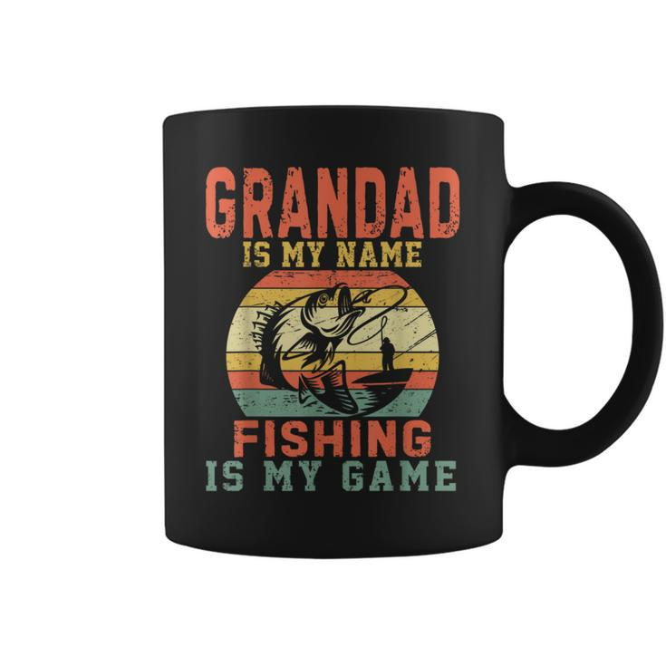 Grandad Is My Name Fishing Is My Game For Mens Coffee Mug