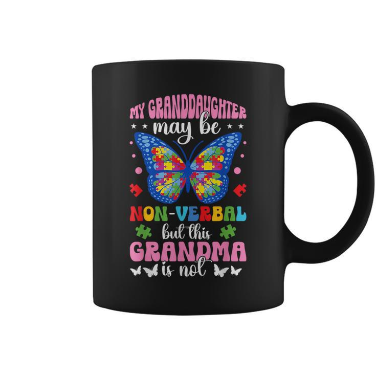 My Granddaughter Proud Autism Grandma Autism Warrior Grandma Coffee Mug