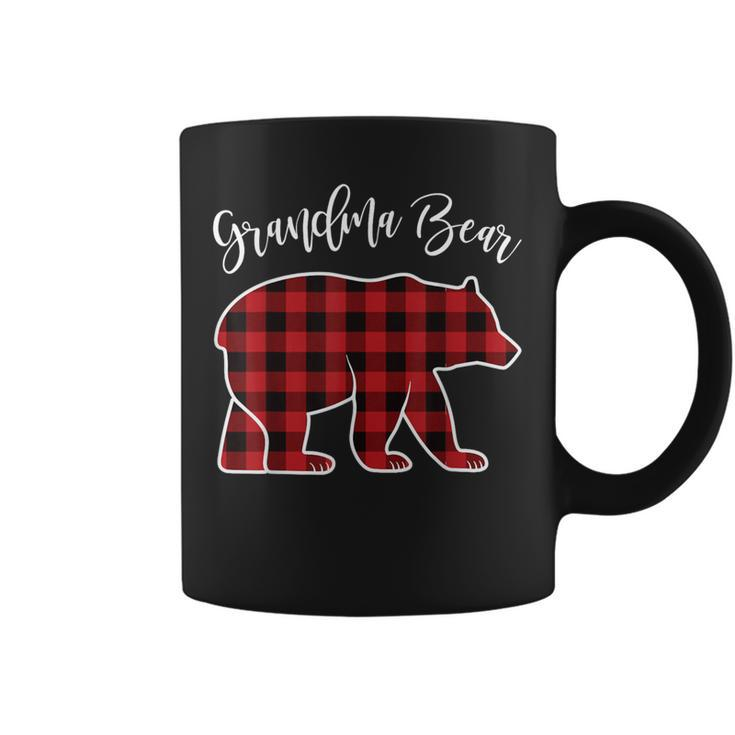 Grandma Bear Pajama Red Buffalo Xmas Family Christmas Coffee Mug