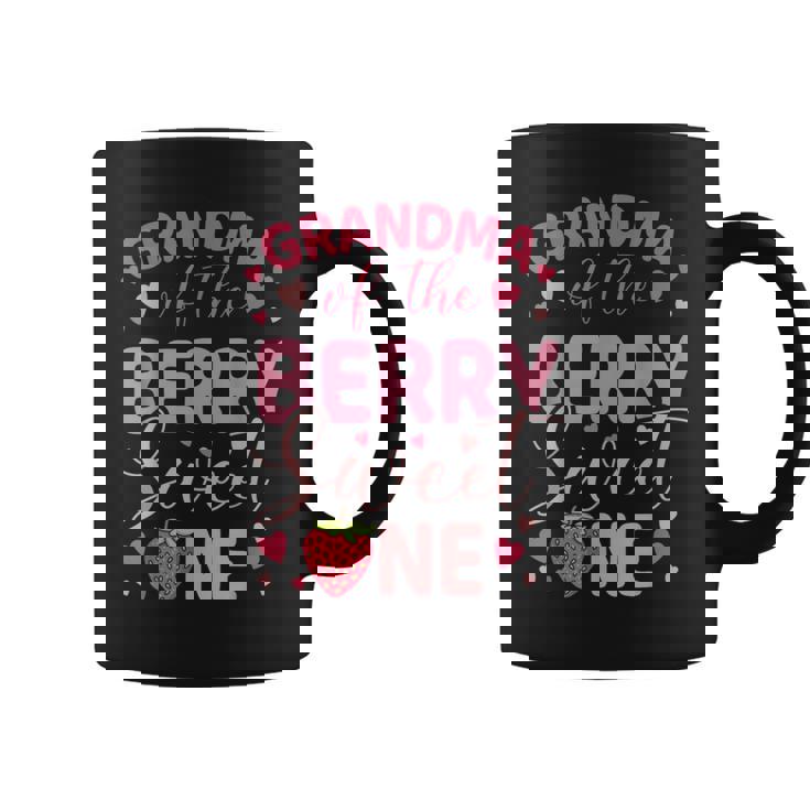 Grandma Of The Berry Sweet One Strawberry First Birthday Coffee Mug