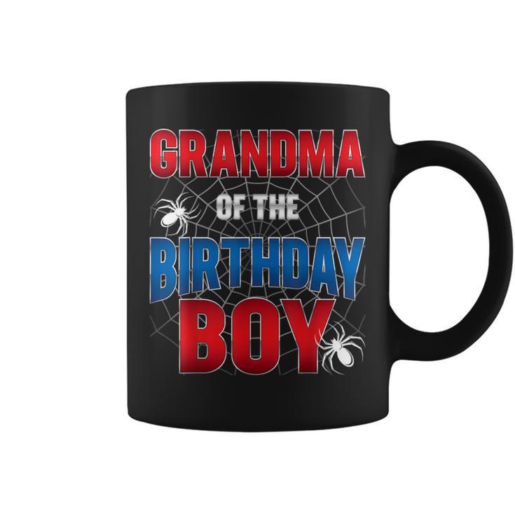 Grandma Of Birthday Boy Costume Spider Web Birthday Party Coffee Mug