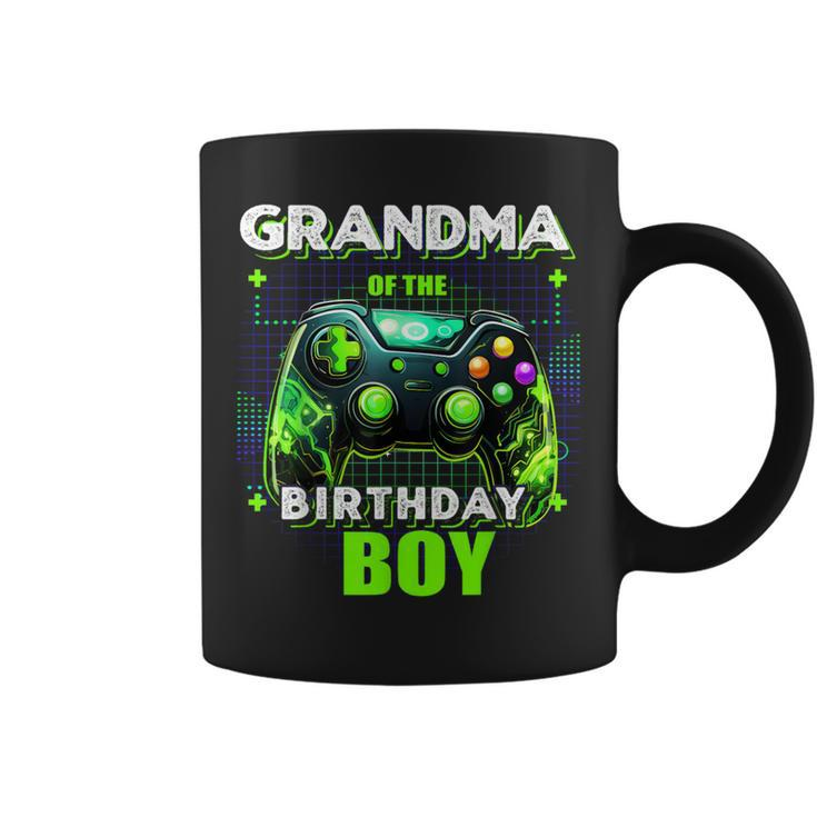 Grandma Of The Birthday Boy Matching Family Video Game Party Coffee Mug