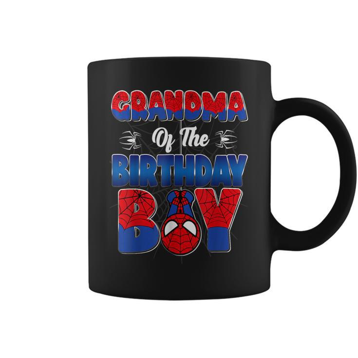 Grandma Of The Birthday Boy Spider Family Matching Coffee Mug