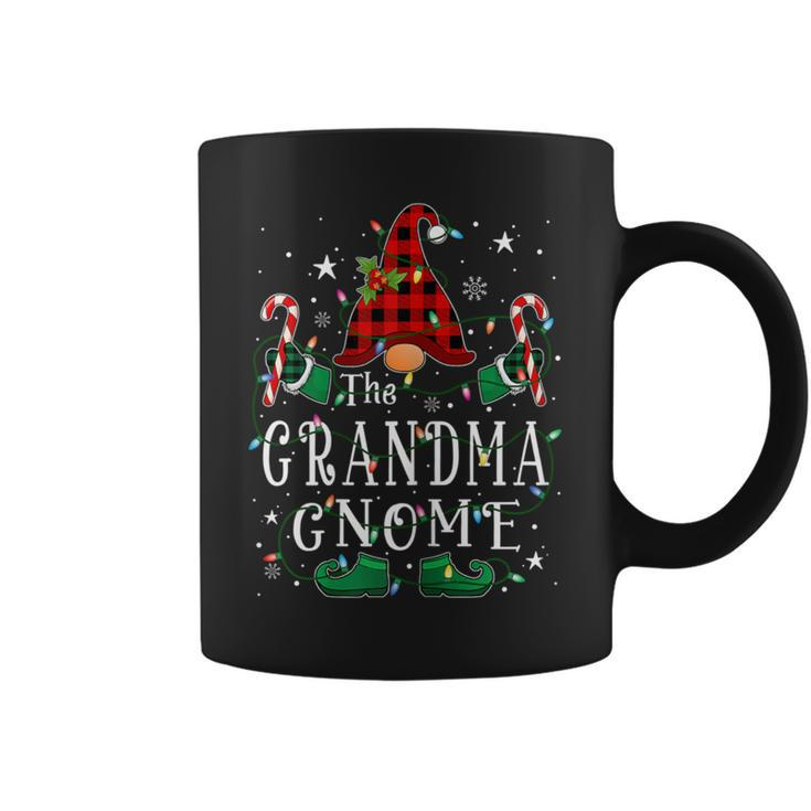 Grandma Gnome Buffalo Plaid Matching Family Xmas Pajamas Coffee Mug