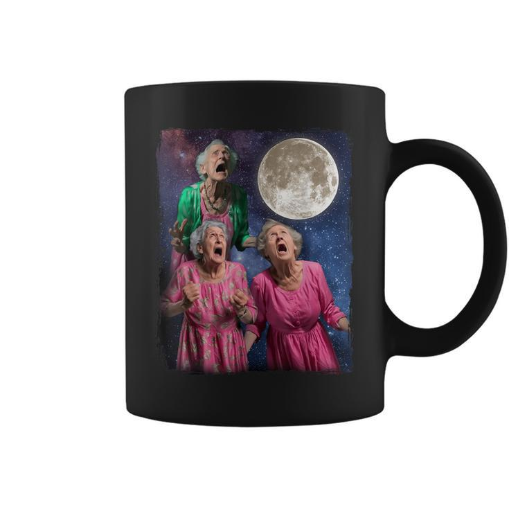 Grandma Howling At Moon Three Granny Moon Coffee Mug