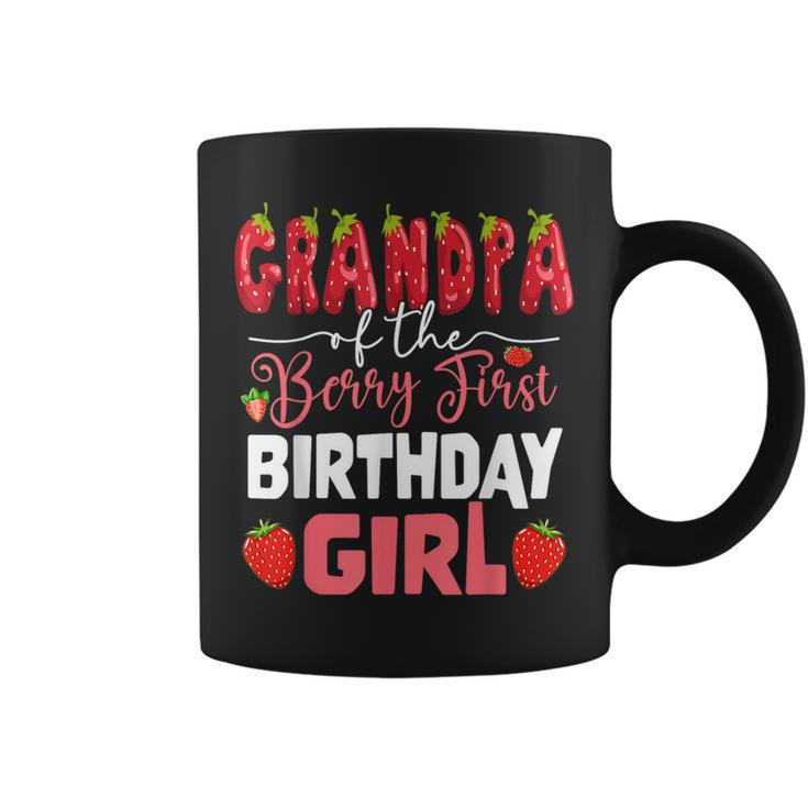 Grandpa Of The Berry First Birthday Of Girl Strawberry Opa Coffee Mug