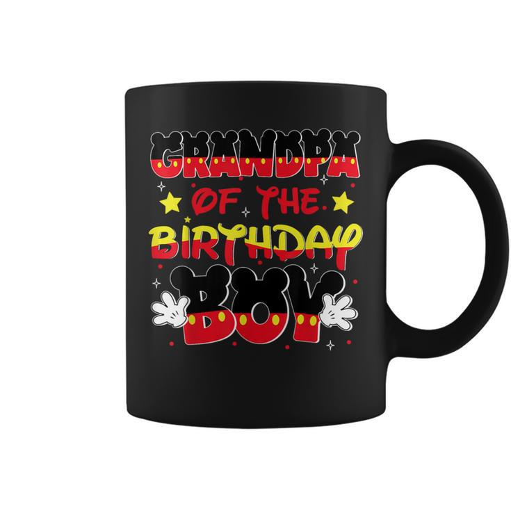 Grandpa Of The Birthday Boy Mouse Family Matching Coffee Mug