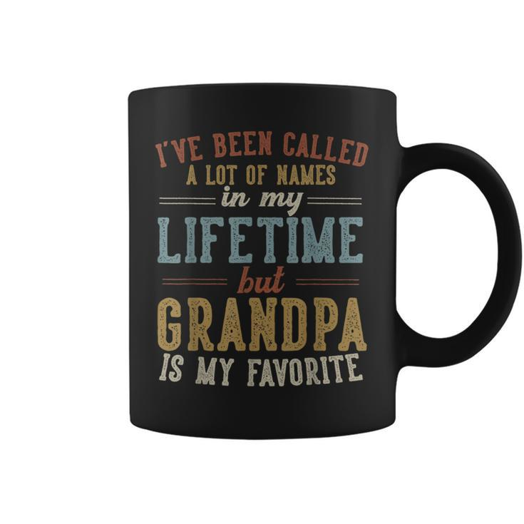 Grandpa Is My Favorite Name Father's Day Grandpa Coffee Mug