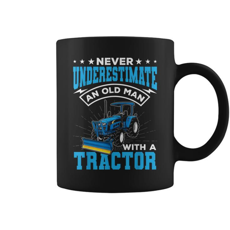 Grandpa Never Underestimate An Old Man With A Tractor Coffee Mug