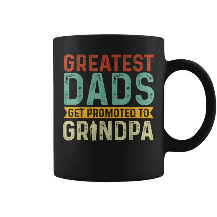 Greatest Dads Get Promoted To Grandpa Est 2024 Father's Day Coffee Mug