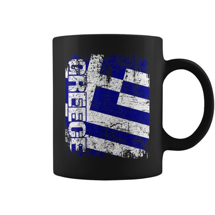 Greece Flag Vintage Distressed Greece Coffee Mug