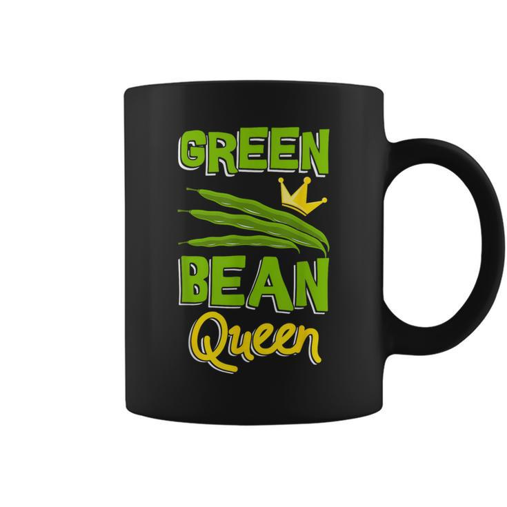 Green Bean Queen String Beans Vegetarian Vegan Coffee Mug