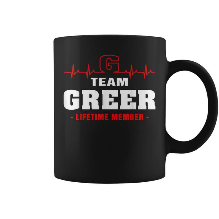 Greer Surname Family Last Name Team Greer Lifetime Member Coffee Mug