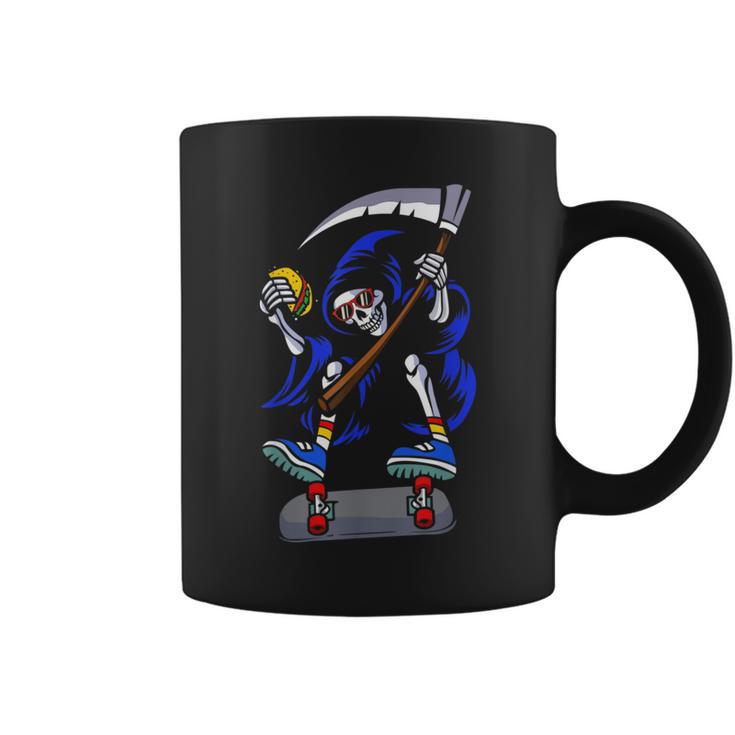 Grim Reaper Taco Coffee Mug