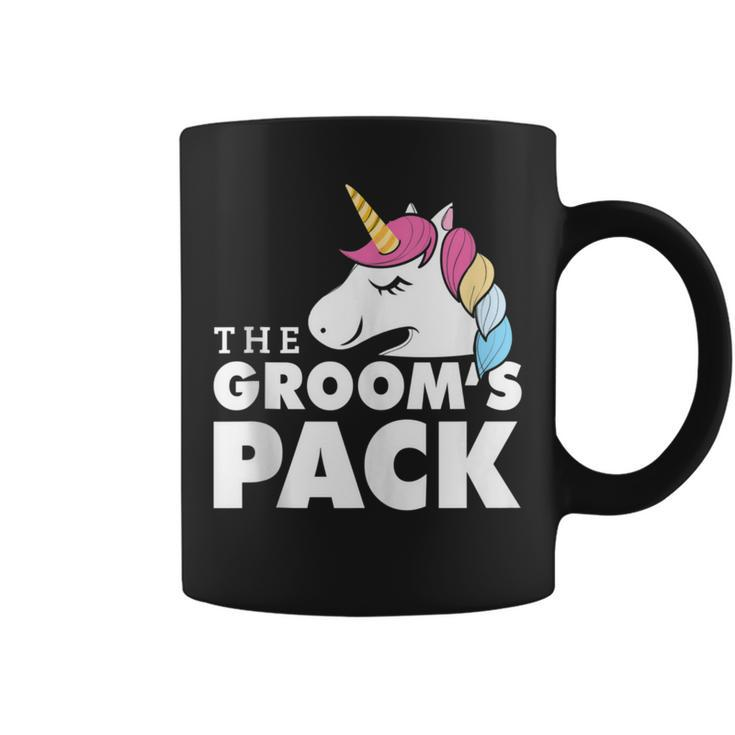 Groomsman Gay Bachelor Party Wedding Rainbow Unicorn Coffee Mug