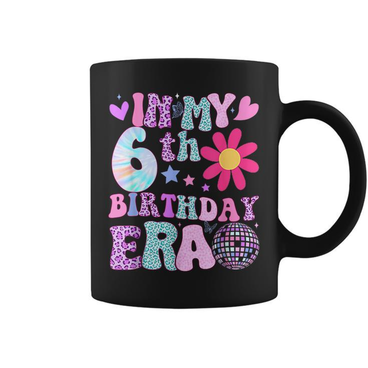 Groovy In My 6Th Birthday Era 6 Years Old Coffee Mug