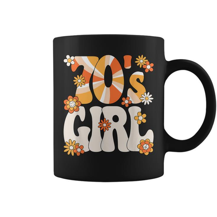 Groovy 70S Girl Hippie Theme Party Outfit 70S Costume Women Coffee Mug