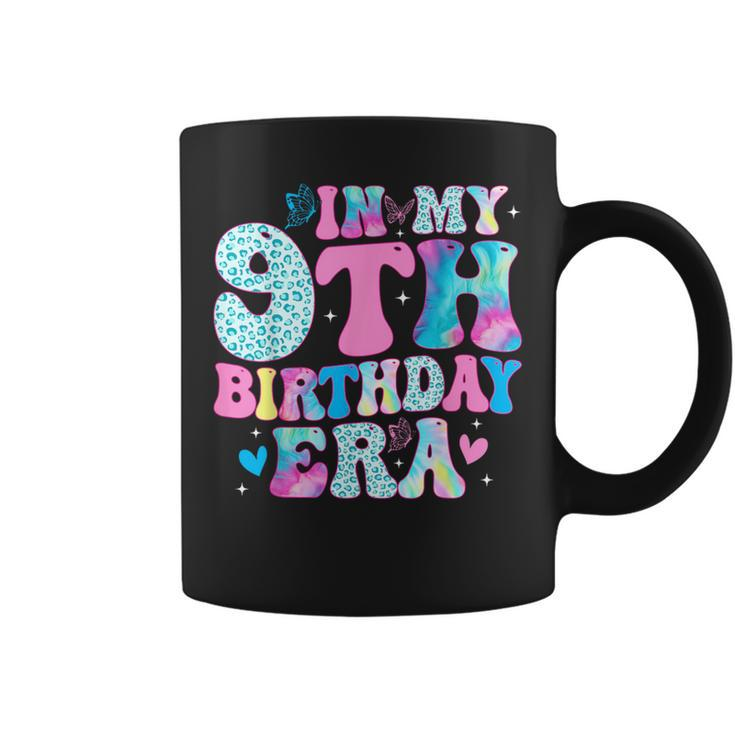 Groovy In My 9Th Birthday Era Nine 9 Years Old Birthday Coffee Mug