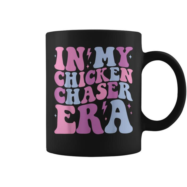 Groovy In My Chicken Chaser Era Chicken Chaser Retro Coffee Mug