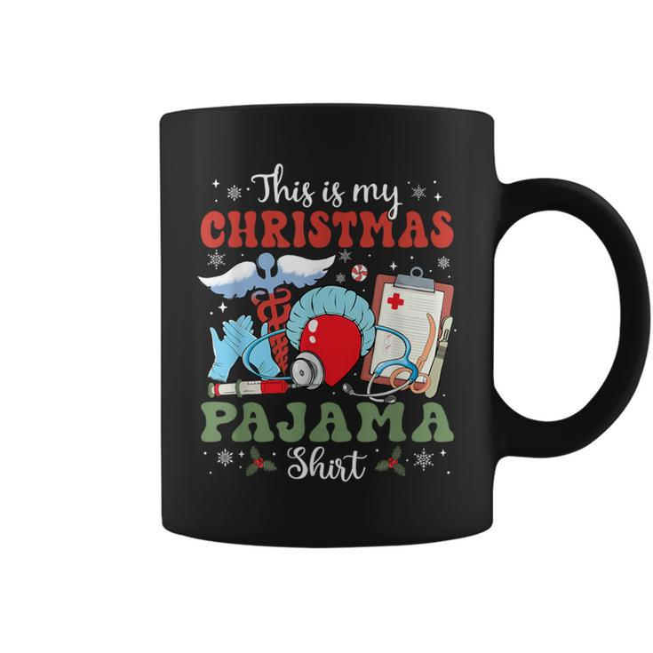 Groovy This Is My Christmas Pajama Surgical Tech Xmas Coffee Mug