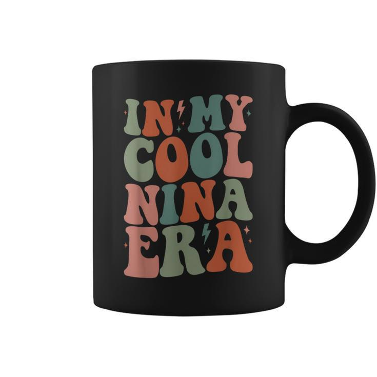 Groovy In My Cool Nina Era Grandma Retro Coffee Mug