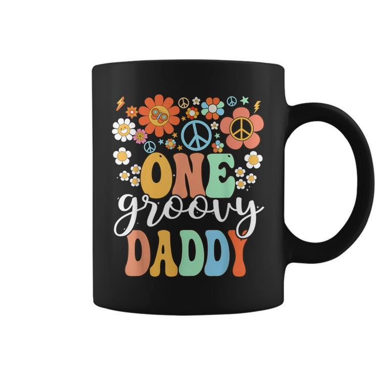 Groovy Daddy Retro Dad Birthday Matching Family Party Coffee Mug