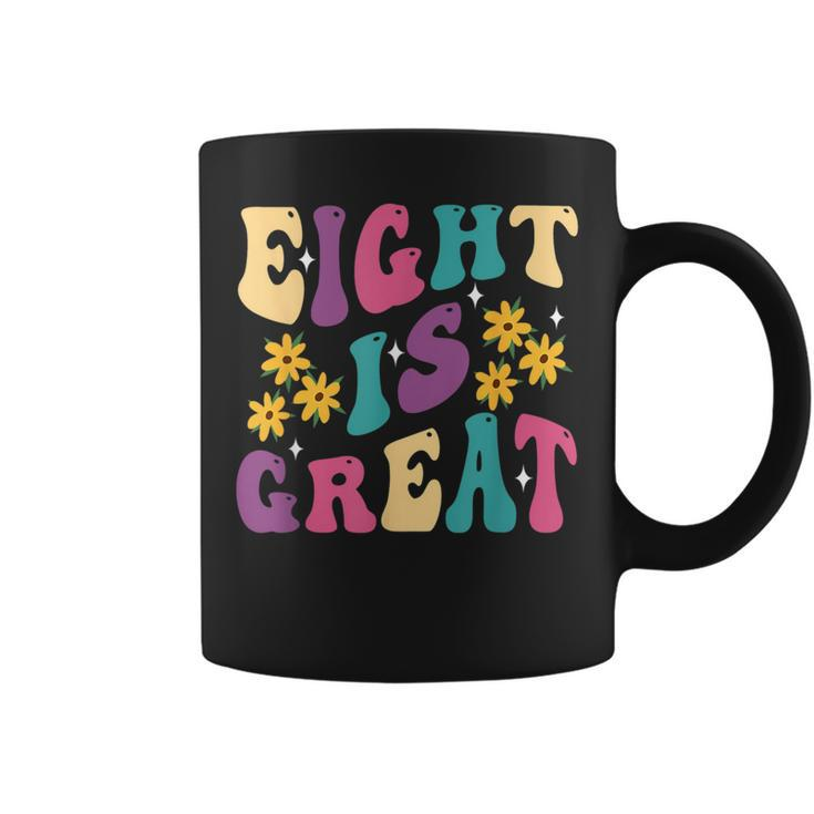Groovy Eight Is Great 8Th Awesome Birthday Party Girl Boy Coffee Mug