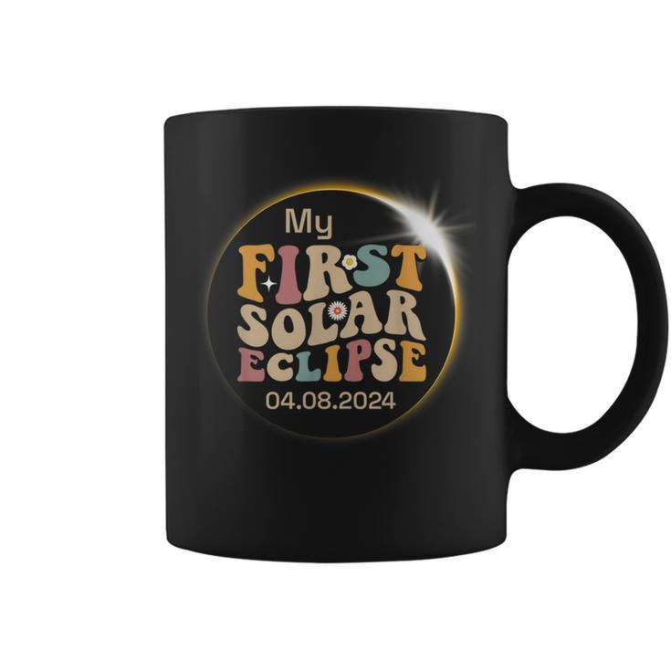 Groovy My First Solar Eclipse Boys Girls 2024 Solar Eclipse Coffee Mug