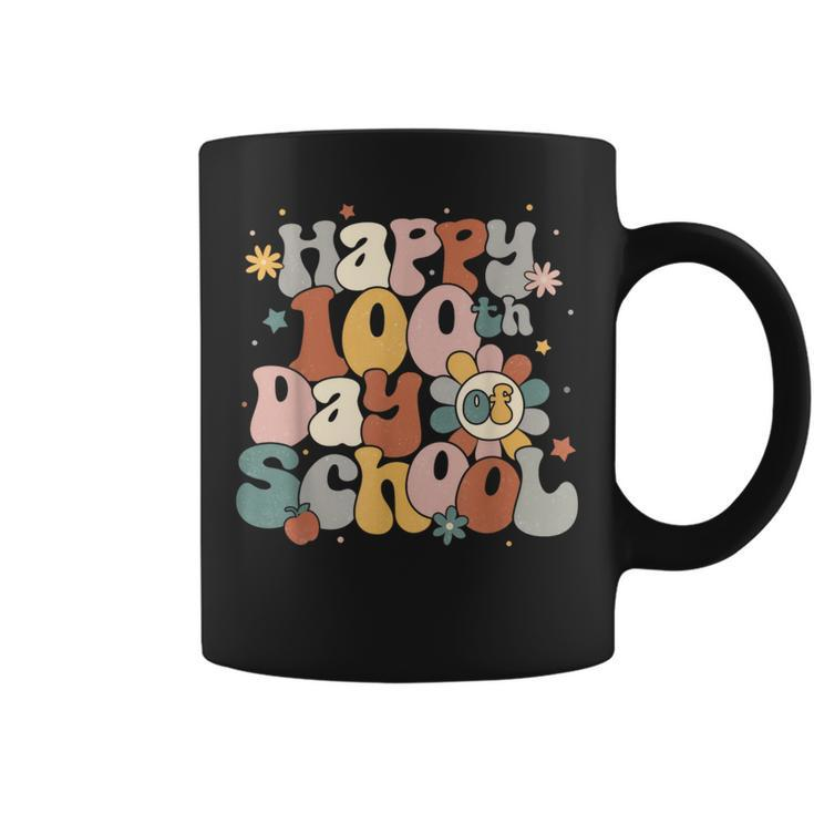 Groovy Happy 100Th Day Of School For Teacher Student Coffee Mug