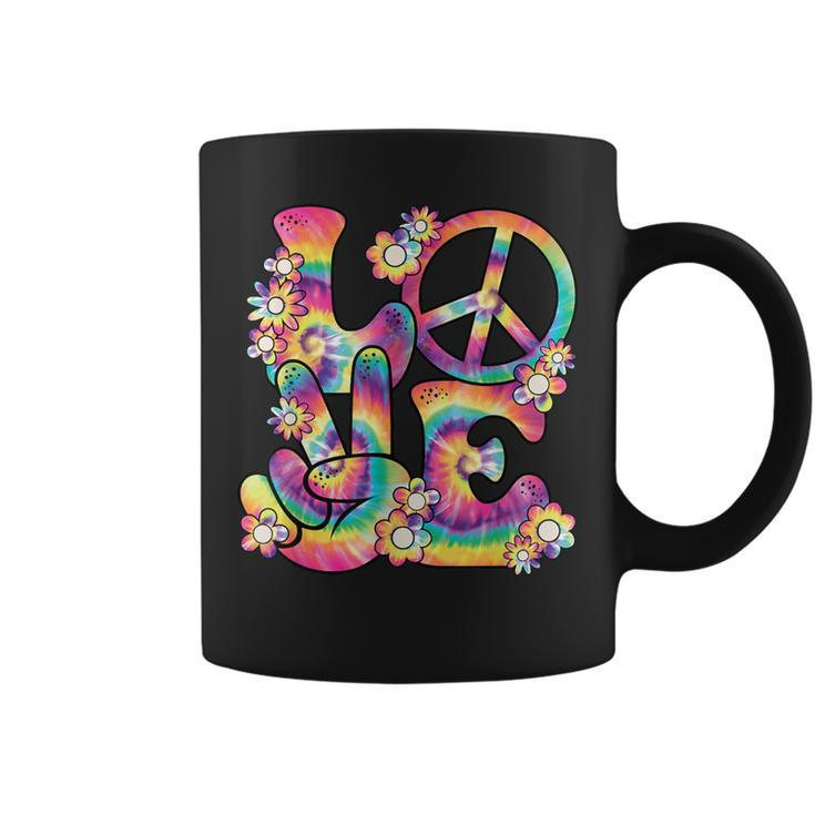 Groovy Love Peace Sign Hippie Theme Party Outfit 60S 70S Coffee Mug
