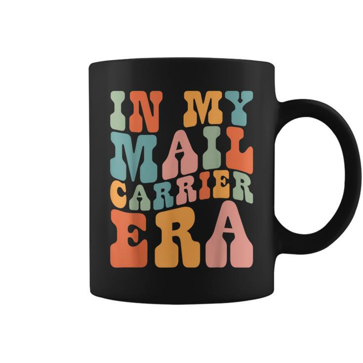 Groovy In My Mail Carrier Era Mail Carrier Retro Coffee Mug