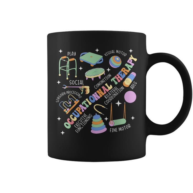 Groovy Occupational Therapy Ot Month Therapist Assistant Ota Coffee Mug