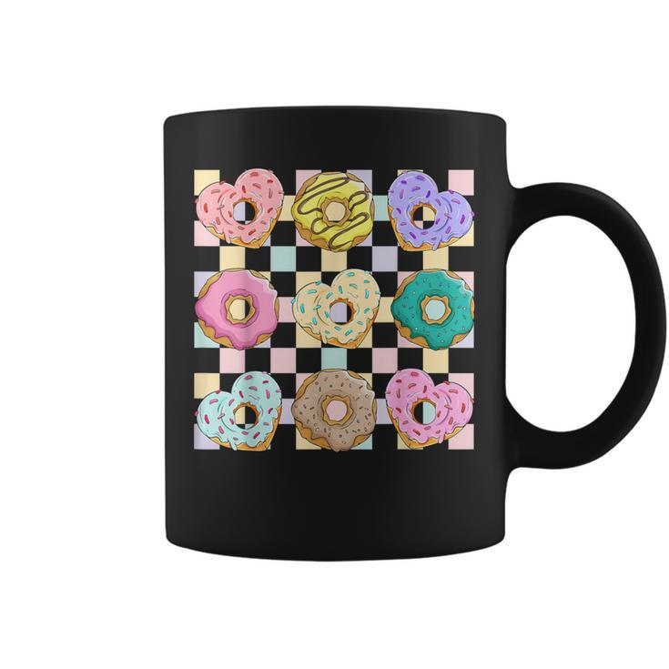 Groovy Retro Valentine Donuts Heart Candy Teacher Coffee Mug