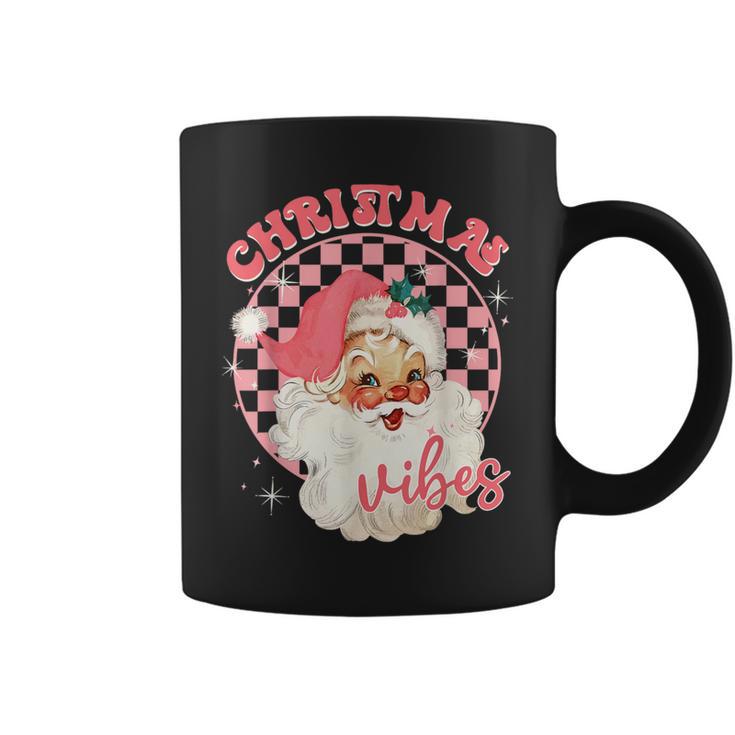 Groovy Santa Claus Retro Christmas Xmas Holiday Women Coffee Mug