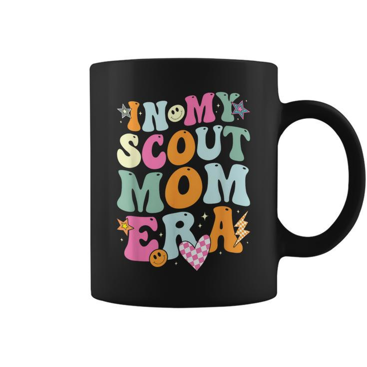 Groovy In My Scout Mom Era Scout Mom Retro Coffee Mug