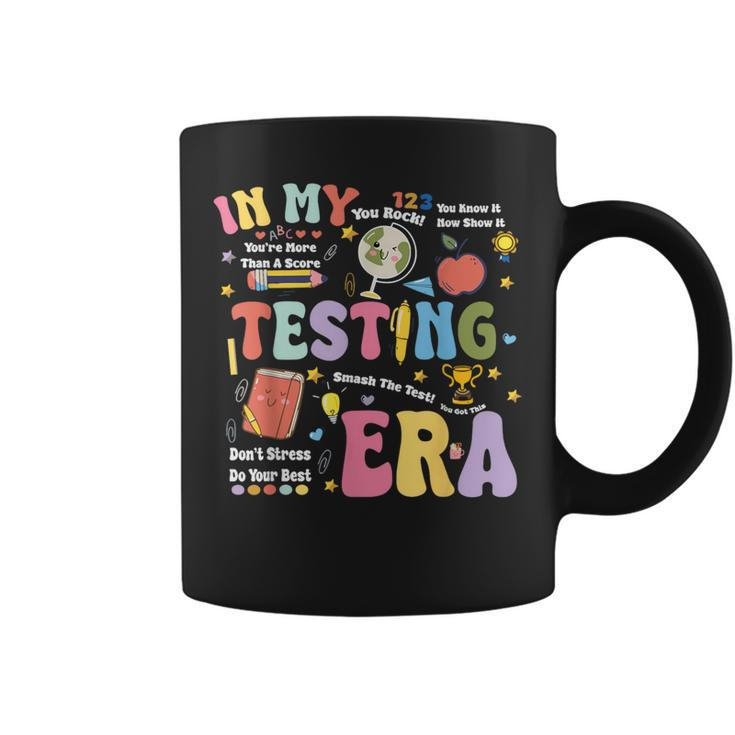 Groovy In My Testing Era Teacher Testing Day Motivational Coffee Mug