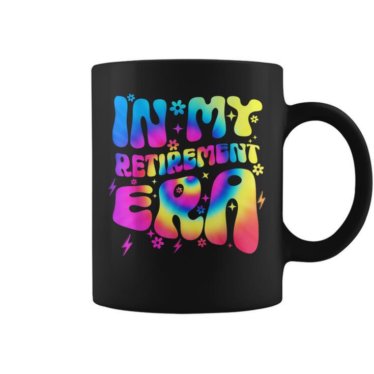 Groovy Tie Dye In My Retirement Era Retired Teacher Coffee Mug