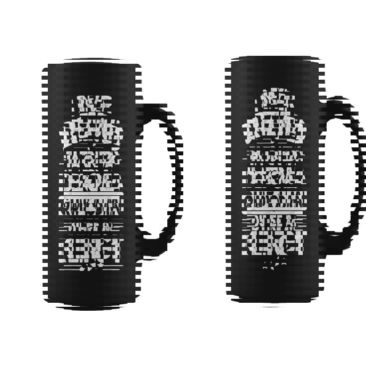 Grumpy Old Man Father's Day Grandpa Dad Outfit For Men Coffee Mug