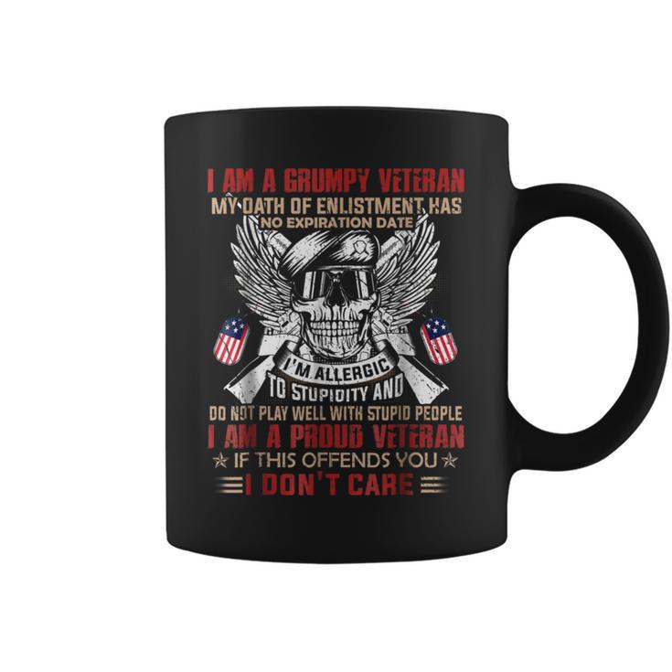 I Am A Grumpy Veteran I Am A Proud Veteran Coffee Mug