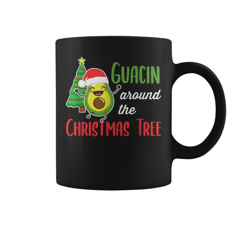 Guacin Around The Christmas Tree Avocado Pj Mexican Navidad Coffee Mug